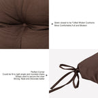 ARTPLAN All Weather Chair Outdoor Cushions Settee Loveseat Bench Cushions Set of 5 Wicker Tufted Pillow for Patio Outdoor Furniture