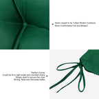 ARTPLAN All Weather Chair Outdoor Cushions Settee Loveseat Bench Cushions Set of 5 Wicker Tufted Pillow for Patio Outdoor Furniture