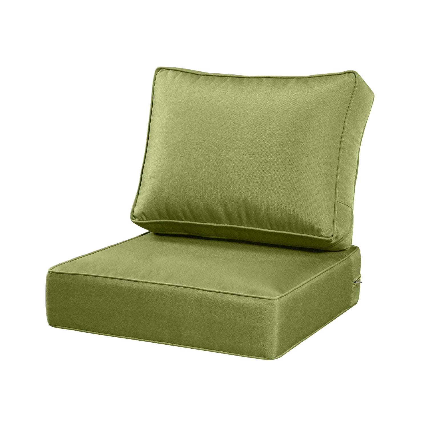 ARTPLAN Outdoor Seat Cushion Set, 24 x 24 Inch Water-Resistant & Fade-Resistant Patio Furniture Cushions with Removable Cover, Deep Seat & Back Cushion with Zipper for Chair Couch Sectional Sofa