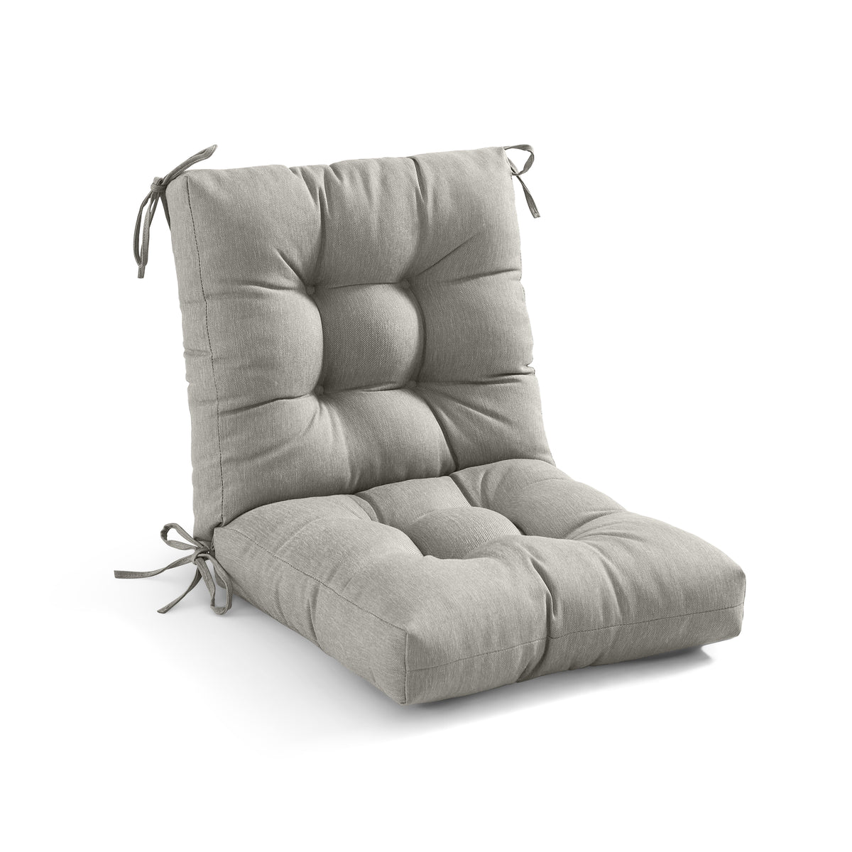 Outdoor Chair Cushion Tufted Seat & Back Cushion with Ties 40x21x4 Inch Waterproof UV Fade Resistant Replacement Cushion for Patio Garden Furniture