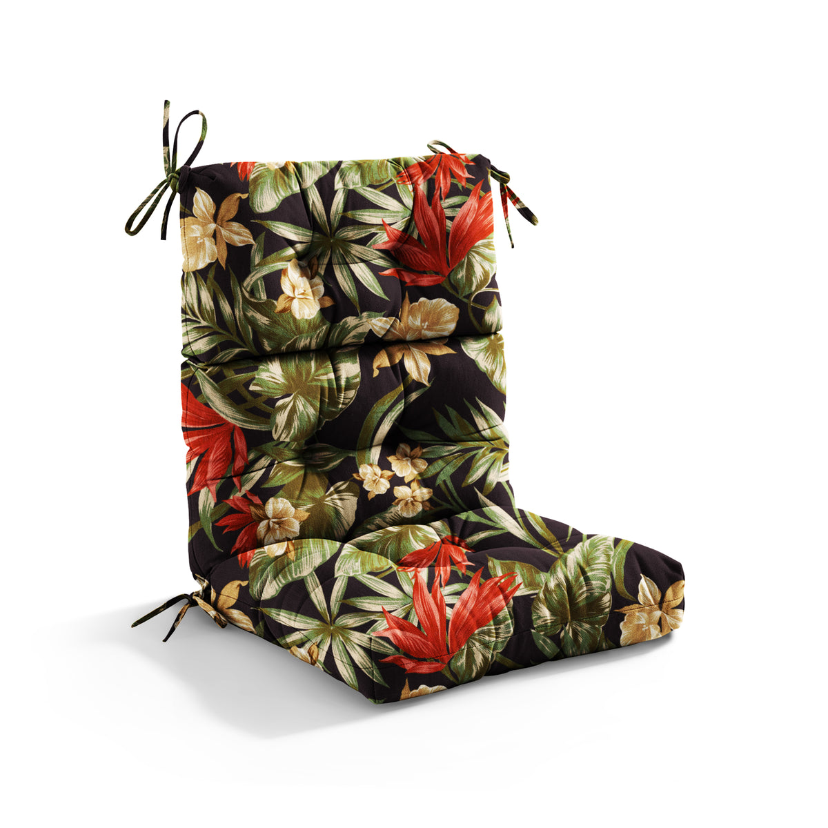 Outdoor High Back Chair Cushions 44 x 21 x 4 Tufted Adirondack Chair Cushions Water Resistant Patterned Patio Furniture Cushions with Multiple Color for Garden Rocking Chair