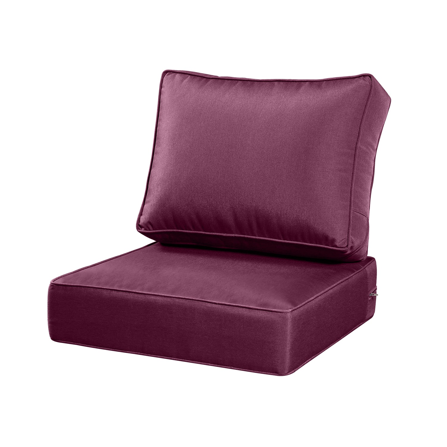 ARTPLAN Outdoor Seat Cushion Set, 24 x 24 Inch Water-Resistant & Fade-Resistant Patio Furniture Cushions with Removable Cover, Deep Seat & Back Cushion with Zipper for Chair Couch Sectional Sofa