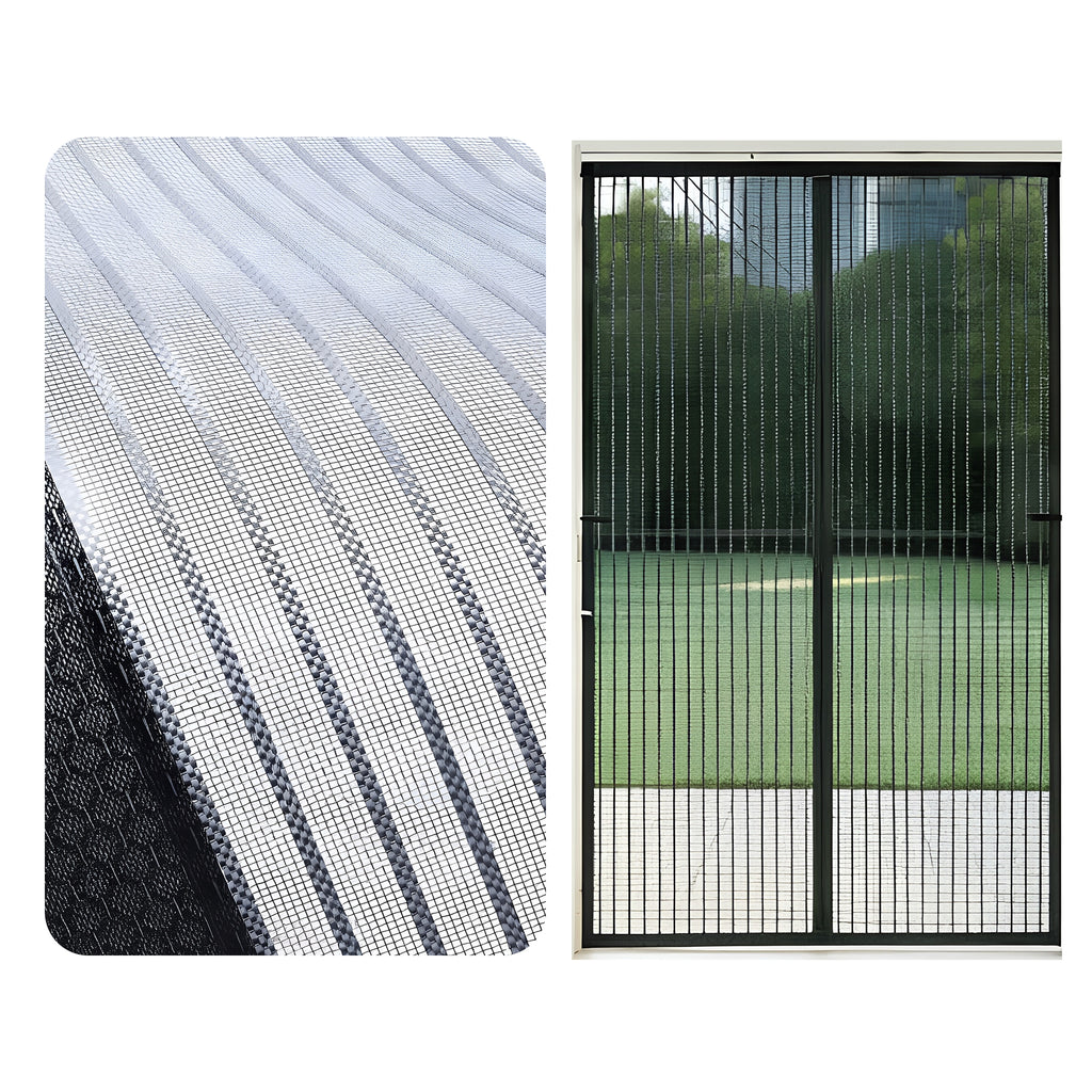 Mesh Door Screen 38x83 Magnetic Closure Easy Install Entry Screen Door