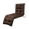 ARTPLAN Outdoor Chaise Lounge Cushion 72x22x4 inches, Floral Tufted Thick Replacement Cushion with Ties, All Weather Wicker Patio Furniture Cushion