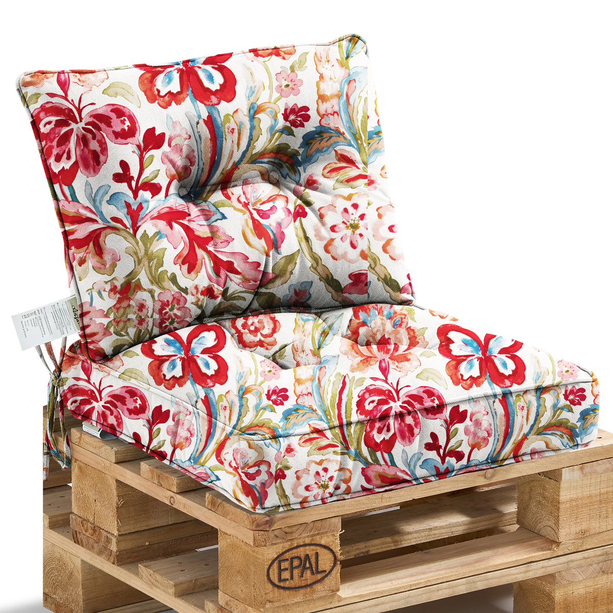 Outdoor Chair Cushions Set of 2  All-Weather Patio Furniture Cushions with High Resilience Foam  Indoor Outdoor Seat & Back Cushion for Patio, Garden  Sunroom