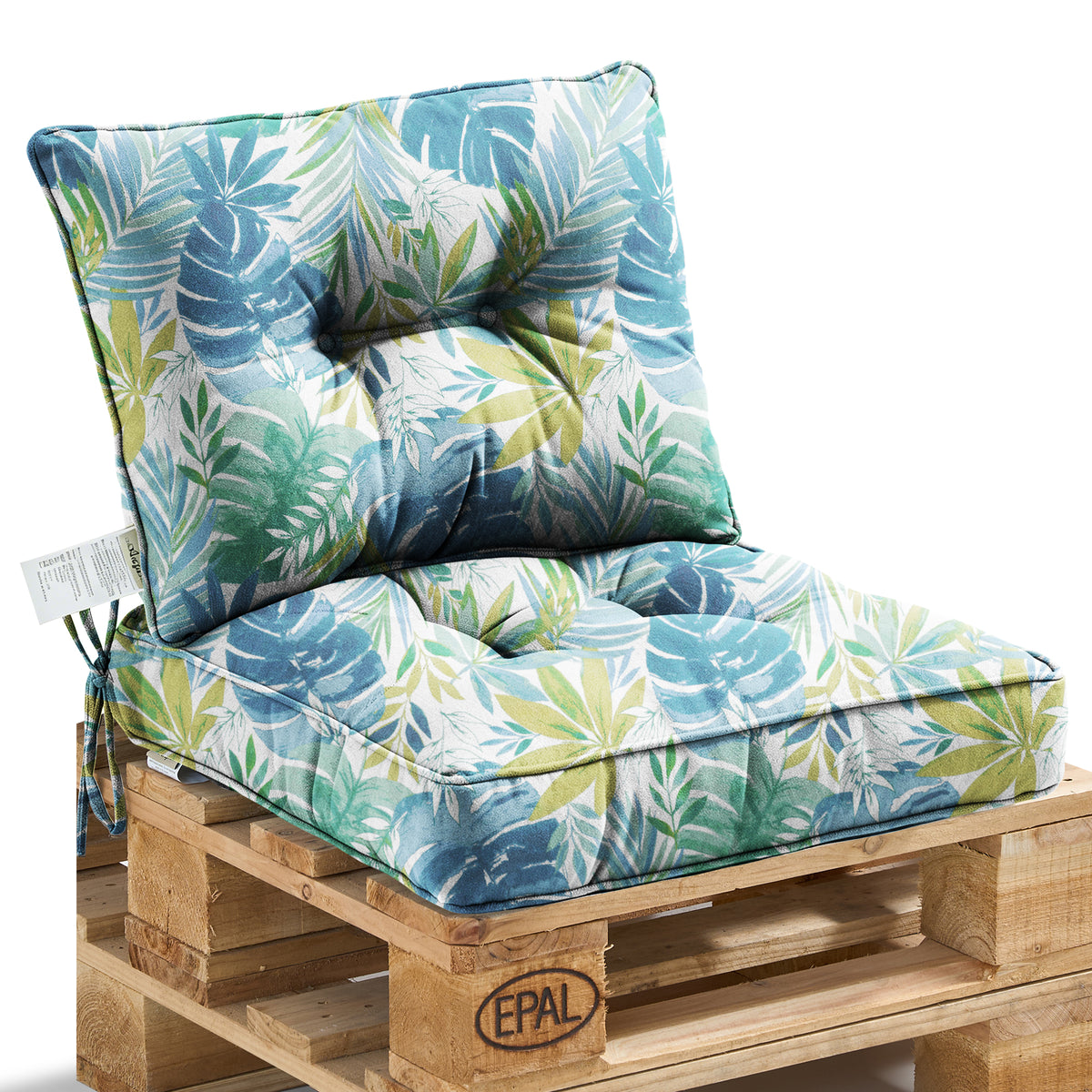 Outdoor Chair Cushions Set of 2  All-Weather Patio Furniture Cushions with High Resilience Foam  Indoor Outdoor Seat & Back Cushion for Patio, Garden  Sunroom