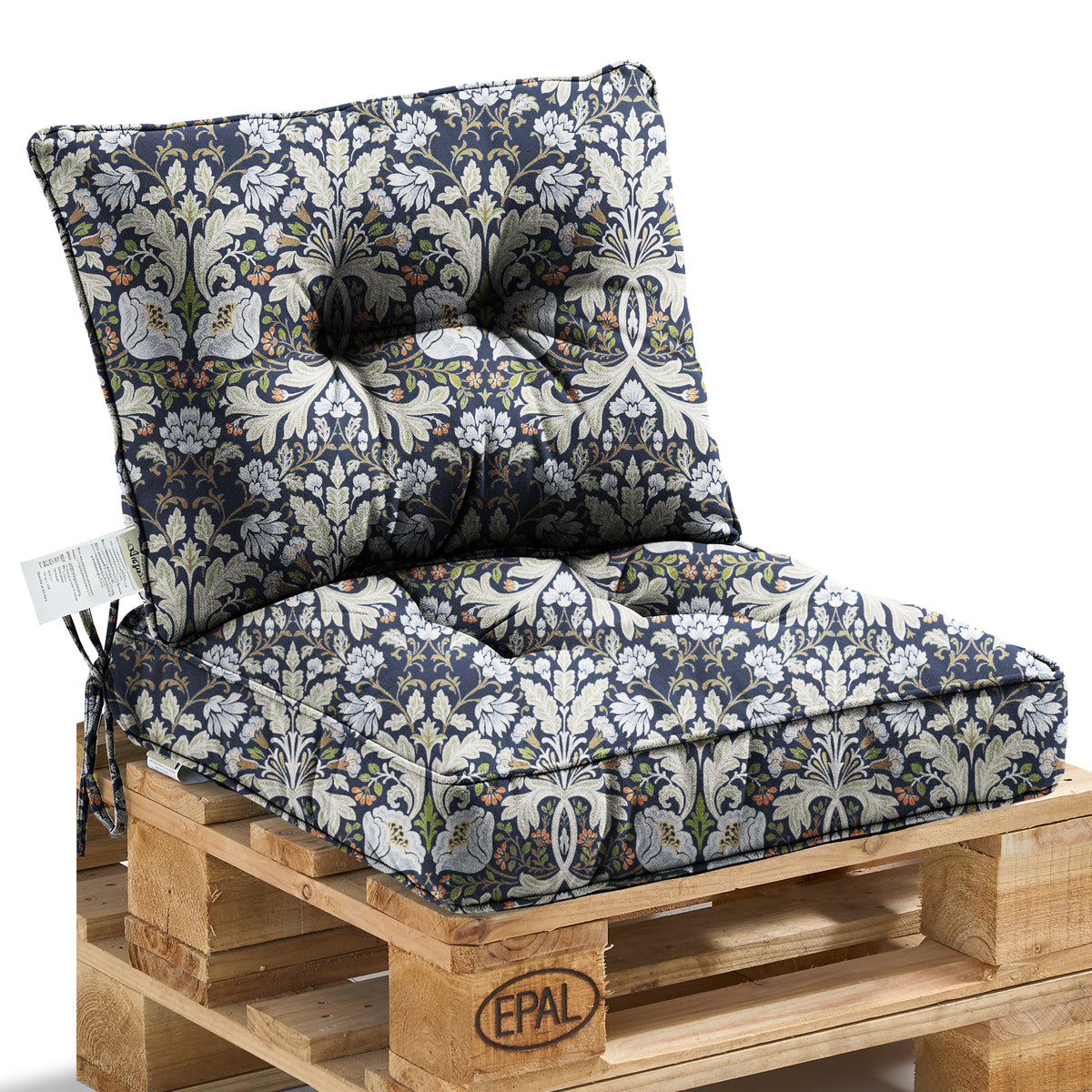 Outdoor Chair Cushions Set of 2, All-Weather Patio Furniture Cushions with High Resilience Foam, Indoor Outdoor Seat & Back Cushion for Patio, Garden, Sunroom