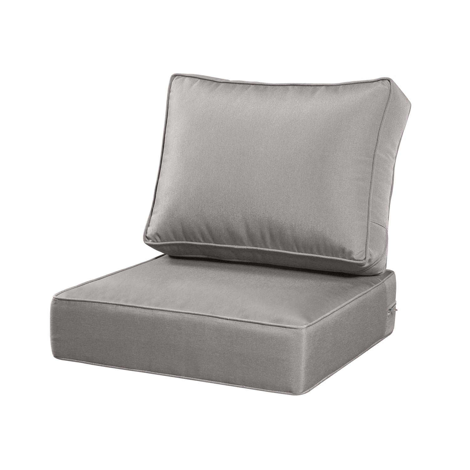 ARTPLAN Outdoor Seat Cushion Set, 24 x 24 Inch Water-Resistant & Fade-Resistant Patio Furniture Cushions with Removable Cover, Deep Seat & Back Cushion with Zipper for Chair Couch Sectional Sofa