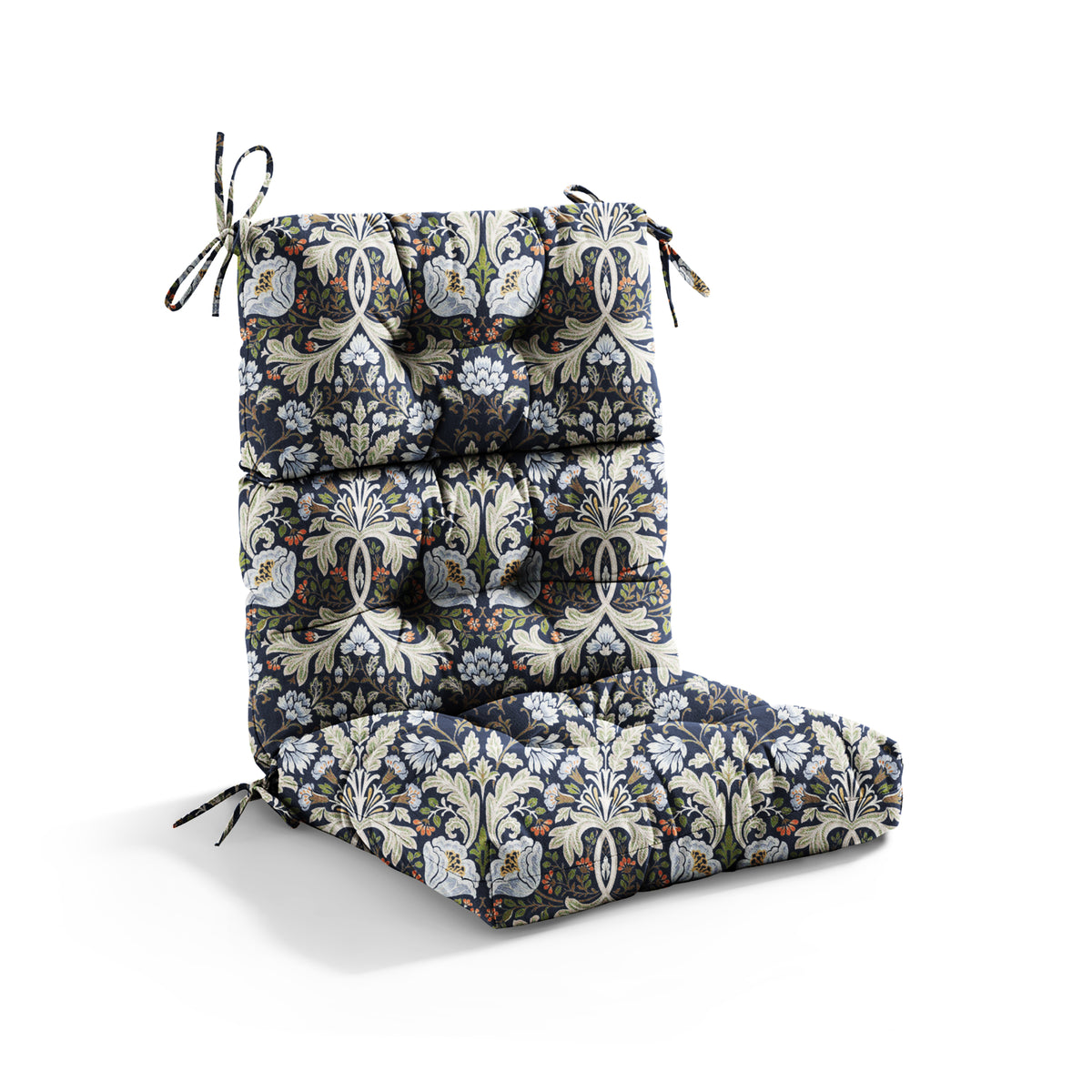 Outdoor High Back Chair Cushions 44 x 21 x 4 Tufted Adirondack Chair Cushions Water Resistant Patterned Patio Furniture Cushions with Multiple Color for Garden Rocking Chair