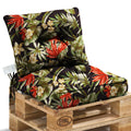 Outdoor Chair Cushions Set of 2, All-Weather Patio Furniture Cushions with High Resilience Foam, Indoor Outdoor Seat & Back Cushion for Patio, Garden, Sunroom