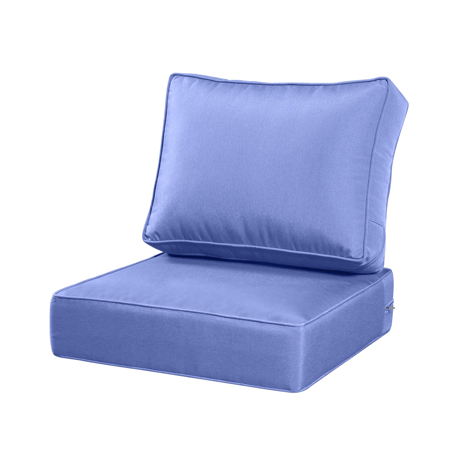 ARTPLAN Outdoor Seat Cushion Set, 24 x 24 Inch Water-Resistant & Fade-Resistant Patio Furniture Cushions with Removable Cover, Deep Seat & Back Cushion with Zipper for Chair Couch Sectional Sofa