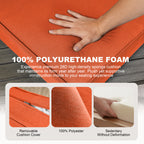 ARTPLAN Outdoor Seat Cushion Set, 24 x 24 Inch Water-Resistant & Fade-Resistant Patio Furniture Cushions with Removable Cover, Deep Seat & Back Cushion with Zipper for Chair Couch Sectional Sofa