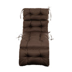 ARTPLAN Outdoor Chaise Lounge Cushion 72x22x4 inches, Floral Tufted Thick Replacement Cushion with Ties, All Weather Wicker Patio Furniture Cushion