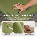 ARTPLAN Outdoor Seat Cushion Set, 24 x 24 Inch Water-Resistant & Fade-Resistant Patio Furniture Cushions with Removable Cover, Deep Seat & Back Cushion with Zipper for Chair Couch Sectional Sofa
