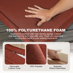 ARTPLAN Outdoor Seat Cushion Set, 24 x 24 Inch Water-Resistant & Fade-Resistant Patio Furniture Cushions with Removable Cover, Deep Seat & Back Cushion with Zipper for Chair Couch Sectional Sofa