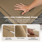 ARTPLAN Outdoor Seat Cushion Set, 24 x 24 Inch Water-Resistant & Fade-Resistant Patio Furniture Cushions with Removable Cover, Deep Seat & Back Cushion with Zipper for Chair Couch Sectional Sofa