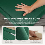 ARTPLAN Outdoor Seat Cushion Set, 24 x 24 Inch Water-Resistant & Fade-Resistant Patio Furniture Cushions with Removable Cover, Deep Seat & Back Cushion with Zipper for Chair Couch Sectional Sofa