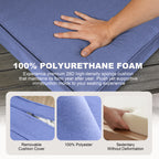 ARTPLAN Outdoor Seat Cushion Set, 24 x 24 Inch Water-Resistant & Fade-Resistant Patio Furniture Cushions with Removable Cover, Deep Seat & Back Cushion with Zipper for Chair Couch Sectional Sofa