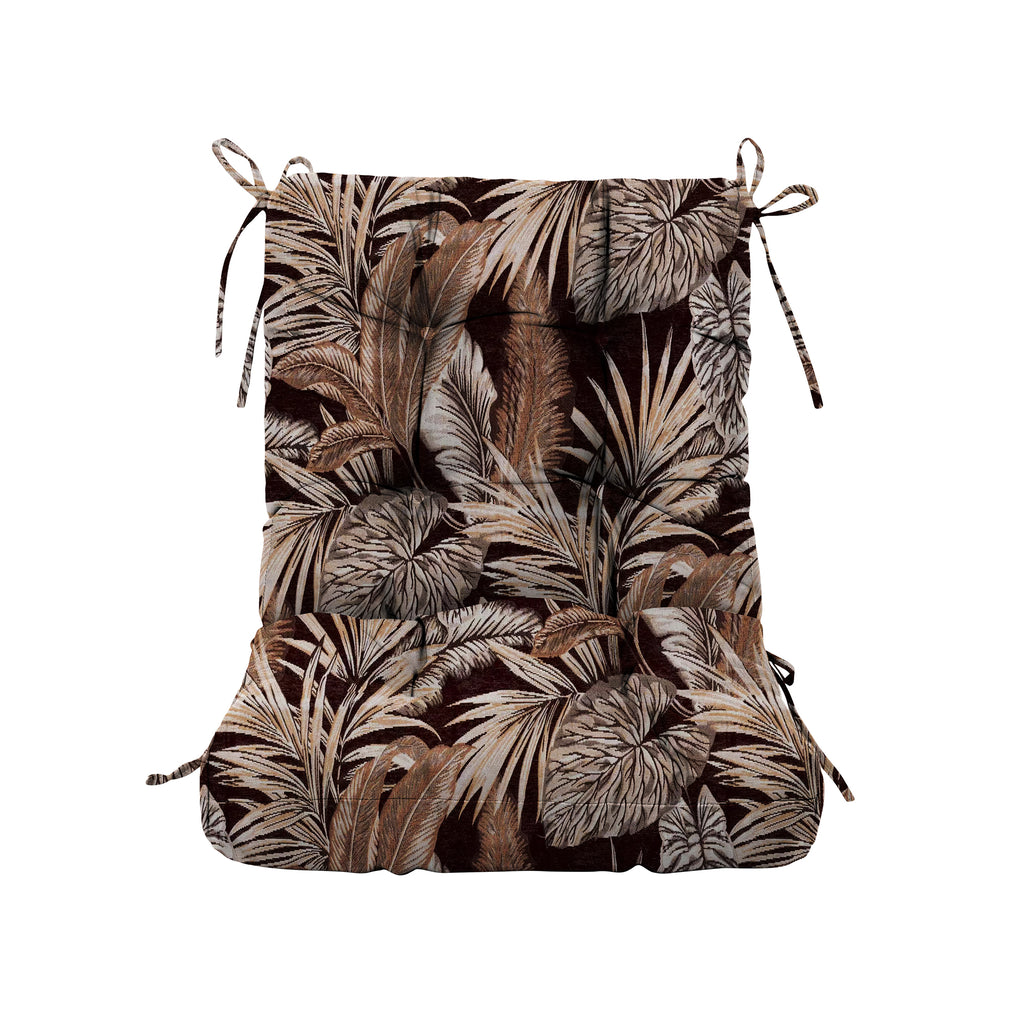 ARTPLAN Patio Chair Cushions Combined Seat and Back,Tufted Outdoor Swivel Chair Cushion with Tie,40"x20"x4",Floral