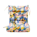 ARTPLAN Patio Chair Cushions Combined Seat and Back,Tufted Outdoor Swivel Chair Cushion with Tie,40"x20"x4"，Floral