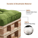 Outdoor Chair Cushions Set of 2  All-Weather Patio Furniture Cushions with High Resilience Foam  Indoor Outdoor Seat & Back Cushion for Patio, Garden  Sunroom