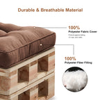 Outdoor Chair Cushions Set of 2  All-Weather Patio Furniture Cushions with High Resilience Foam  Indoor Outdoor Seat & Back Cushion for Patio, Garden  Sunroom