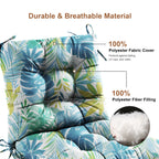 Outdoor Chair Cushion Tufted Seat & Back Cushion with Ties 40x21x4 Inch Waterproof UV Fade Resistant Replacement Cushion for Patio Garden Furniture