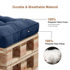 Outdoor Chair Cushions Set of 2, All-Weather Patio Furniture Cushions with High Resilience Foam, Indoor Outdoor Seat & Back Cushion for Patio, Garden, Sunroom