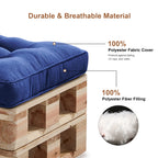 Outdoor Chair Cushions Set of 2  All-Weather Patio Furniture Cushions with High Resilience Foam  Indoor Outdoor Seat & Back Cushion for Patio, Garden  Sunroom
