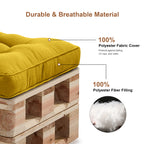 Outdoor Chair Cushions Set of 2  All-Weather Patio Furniture Cushions with High Resilience Foam  Indoor Outdoor Seat & Back Cushion for Patio, Garden  Sunroom
