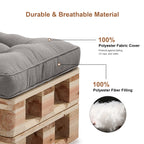 Outdoor Chair Cushions Set of 2, All-Weather Patio Furniture Cushions with High Resilience Foam, Indoor Outdoor Seat & Back Cushion for Patio, Garden, Sunroom