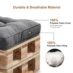 Outdoor Chair Cushions Set of 2  All-Weather Patio Furniture Cushions with High Resilience Foam  Indoor Outdoor Seat & Back Cushion for Patio, Garden  Sunroom