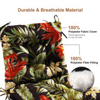 Outdoor Chair Cushion Tufted Seat & Back Cushion with Ties 40x21x4 Inch Waterproof UV Fade Resistant Replacement Cushion for Patio Garden Furniture