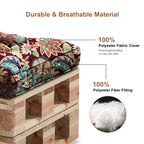 Outdoor Chair Cushions Set of 2, All-Weather Patio Furniture Cushions with High Resilience Foam, Indoor Outdoor Seat & Back Cushion for Patio, Garden, Sunroom
