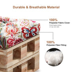 Outdoor Chair Cushions Set of 2, All-Weather Patio Furniture Cushions with High Resilience Foam, Indoor Outdoor Seat & Back Cushion for Patio, Garden, Sunroom