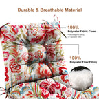 Outdoor Chair Cushion Tufted Seat & Back Cushion with Ties 40x21x4 Inch Waterproof UV Fade Resistant Replacement Cushion for Patio Garden Furniture