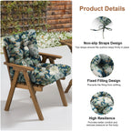 Outdoor Chair Cushion Tufted Seat & Back Cushion with Ties 40x21x4 Inch Waterproof UV Fade Resistant Replacement Cushion for Patio Garden Furniture
