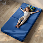 Convertible Folding Sofa Bed, High-Density Memory Foam Sofa Bed with a Fluffy Pillow, Modern Futon Floor Couch Guest Bed for Living Room/Dorm/Guest Use/Home Office/Apartment