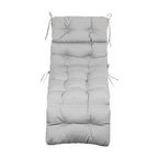 ARTPLAN Outdoor Chaise Lounge Cushion 72x22x4 inches, Floral Tufted Thick Replacement Cushion with Ties, All Weather Wicker Patio Furniture Cushion