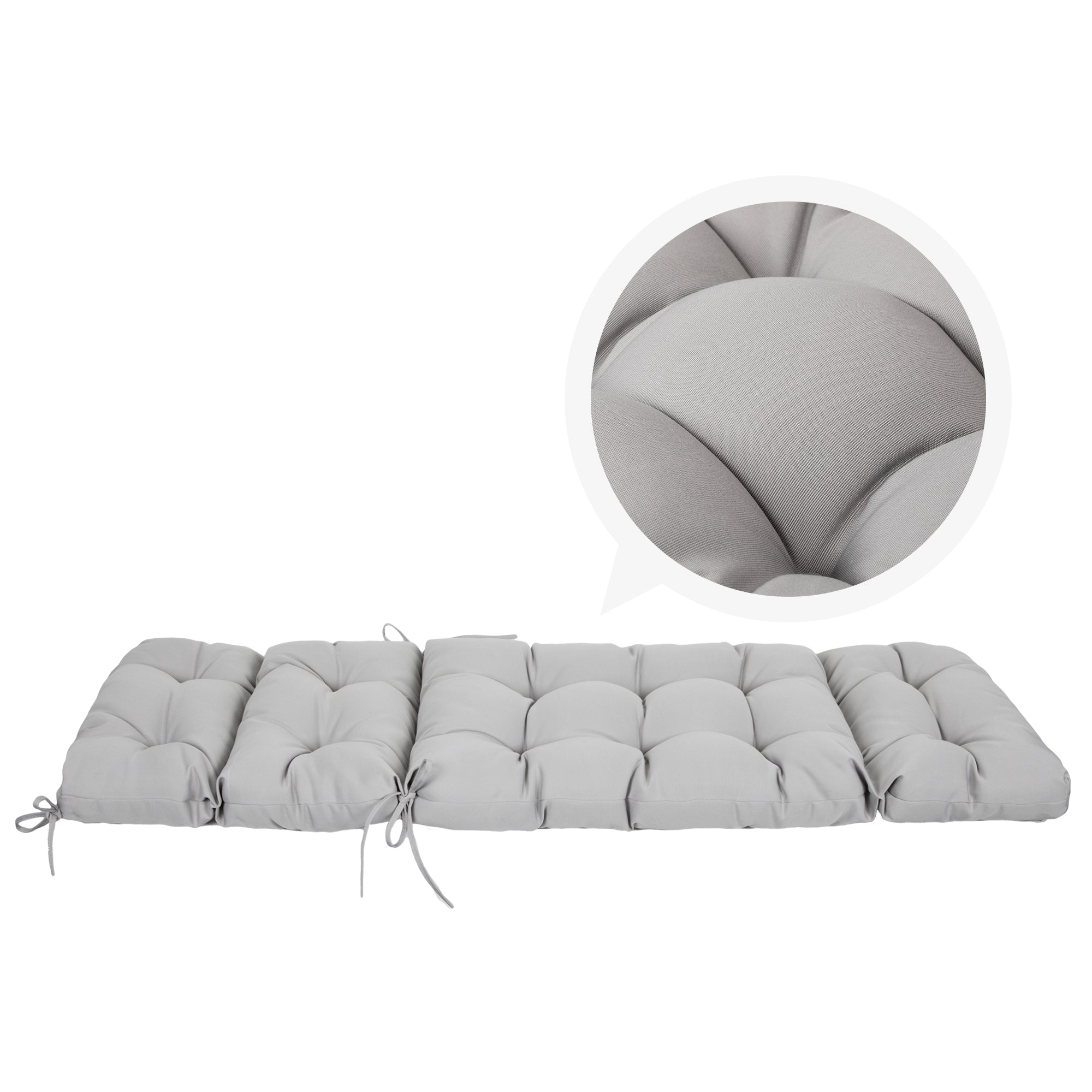 ARTPLAN Outdoor Chaise Lounge Cushion 72x22x4 inches, Floral Tufted Thick Replacement Cushion with Ties, All Weather Wicker Patio Furniture Cushion