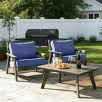ARTPLAN Outdoor Seat Cushion Set, 24 x 24 Inch Water-Resistant & Fade-Resistant Patio Furniture Cushions with Removable Cover, Deep Seat & Back Cushion with Zipper for Chair Couch Sectional Sofa