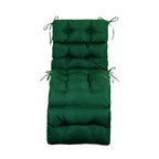 ARTPLAN Outdoor Chaise Lounge Cushion 72x22x4 inches, Floral Tufted Thick Replacement Cushion with Ties, All Weather Wicker Patio Furniture Cushion