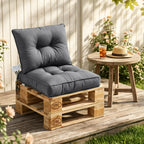 Outdoor Chair Cushions Set of 2  All-Weather Patio Furniture Cushions with High Resilience Foam  Indoor Outdoor Seat & Back Cushion for Patio, Garden  Sunroom