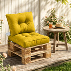 Outdoor Chair Cushions Set of 2  All-Weather Patio Furniture Cushions with High Resilience Foam  Indoor Outdoor Seat & Back Cushion for Patio, Garden  Sunroom