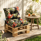 Outdoor Chair Cushions Set of 2, All-Weather Patio Furniture Cushions with High Resilience Foam, Indoor Outdoor Seat & Back Cushion for Patio, Garden, Sunroom