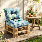 Outdoor Chair Cushions Set of 2  All-Weather Patio Furniture Cushions with High Resilience Foam  Indoor Outdoor Seat & Back Cushion for Patio, Garden  Sunroom