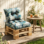Outdoor Chair Cushions Set of 2, All-Weather Patio Furniture Cushions with High Resilience Foam, Indoor Outdoor Seat & Back Cushion for Patio, Garden, Sunroom