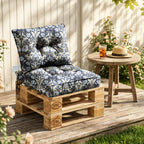 Outdoor Chair Cushions Set of 2, All-Weather Patio Furniture Cushions with High Resilience Foam, Indoor Outdoor Seat & Back Cushion for Patio, Garden, Sunroom