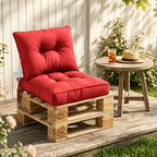 Outdoor Chair Cushions Set of 2  All-Weather Patio Furniture Cushions with High Resilience Foam  Indoor Outdoor Seat & Back Cushion for Patio, Garden  Sunroom