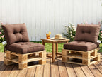 Outdoor Chair Cushions Set of 2  All-Weather Patio Furniture Cushions with High Resilience Foam  Indoor Outdoor Seat & Back Cushion for Patio, Garden  Sunroom